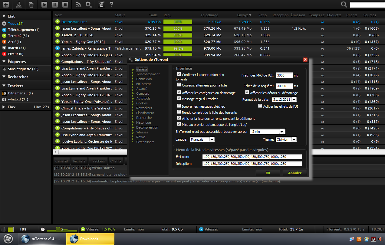 TUTO] Les plugins sympas à rajouter à rutorrent / Centre de ...