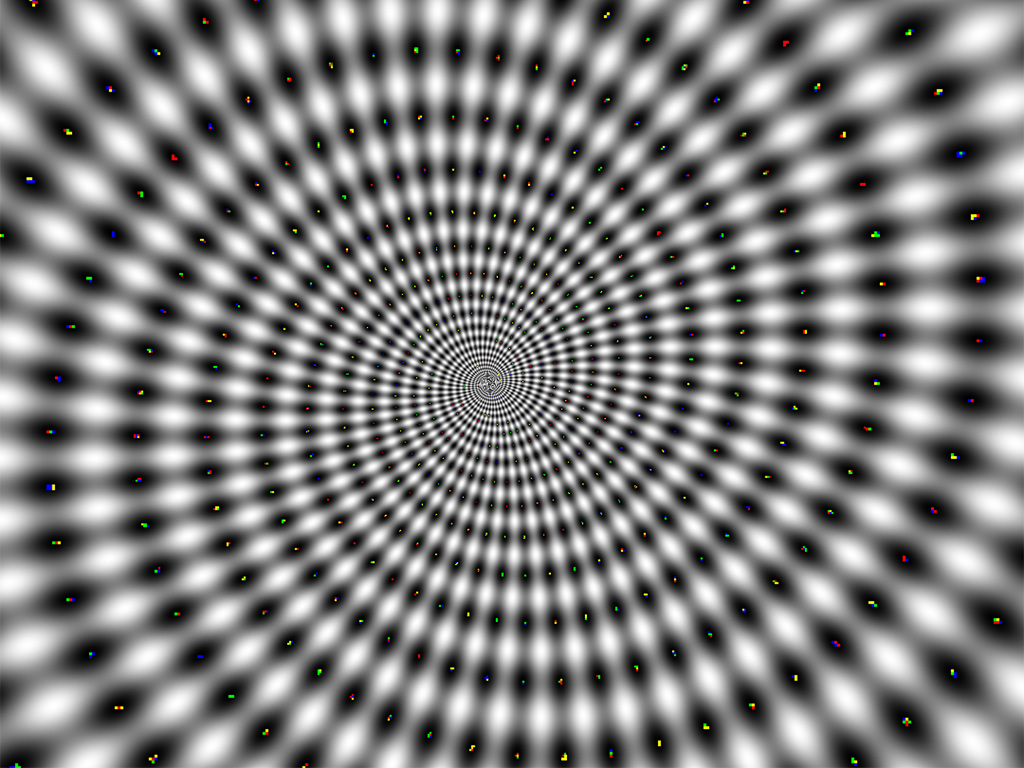 Hypnotic Spinning Spiral Optical Illusion